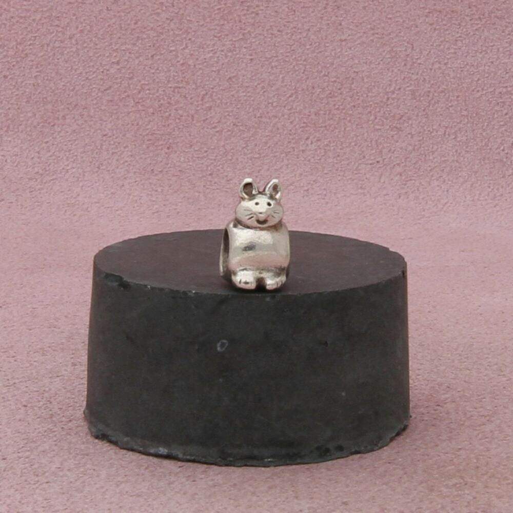 pandora sterling silver authentic bunny rabbit bead (790284) charm